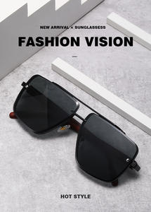 Gafas de Sol de Diseñador de Lujo con Logotipo Personalizado, Gafas de Sol Grandes para Hombre y Mujer, Gafas de Sol <span class=keywords><strong>Ben</strong></span> Ray con Protección UV400, Metal, Doble Puente, Estilo Piloto - Product Image 2