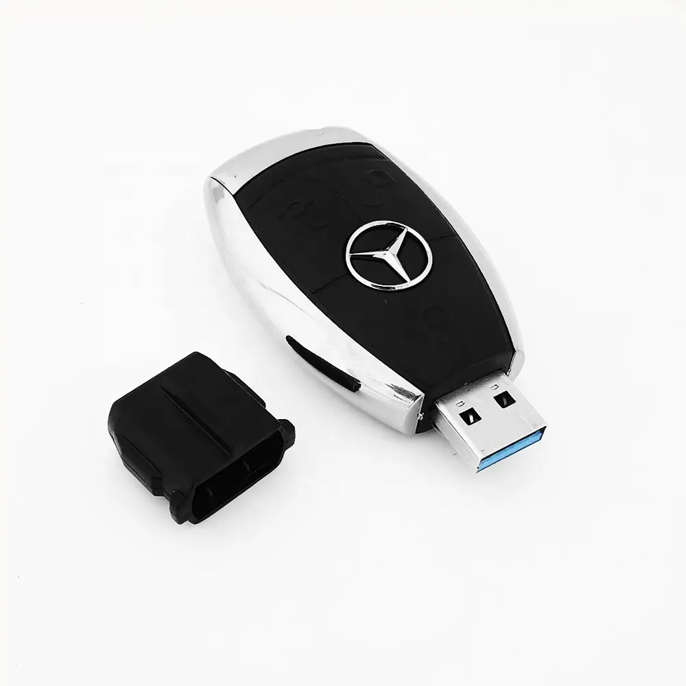 Customize logo Benz Car key shape usb flash drive 32gb Promotion gift usb disk