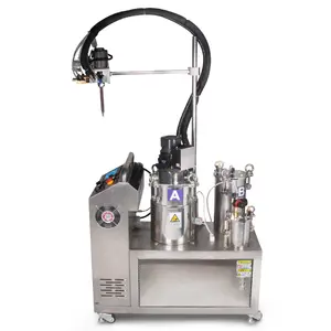Máquina dispensadora automática de pegamento de alta precisión, máquina dispensadora de pegamento de silicona AB/resina epoxi/medidor de pegamento