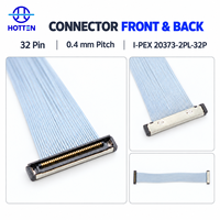 Câble coaxial micro LVDS personnalisé I-P-EX 20373 32 broches, pas de 0,4 mm, 40 AWG, pour caméra UAV