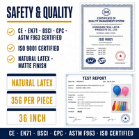 Ballons en latex de 36 pouces en gros, conformes aux normes CE/EN71/BSCI/CPC/ASTM F963, pour les remises de diplômes et les célébrations
