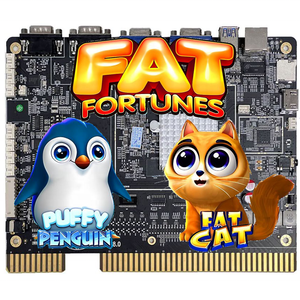 HET Fat Fortunes 2 en 1, <span class=keywords><strong>Juego</strong></span> <span class=keywords><strong>de</strong></span> Habilidad con Tres Pantallas Individuales, Placa PCB Operada con Monedas, 4 Máquinas <span class=keywords><strong>de</strong></span> <span class=keywords><strong>Juego</strong></span> Arcade - Product Image 1