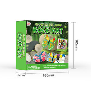 ศิลปะการวาดภาพด้วยตนเองเพื่อการศึกษาของเด็กชุดภาพวาดหินเรืองแสงในที่มืดไม่มีสารพิษ - Product Image 3