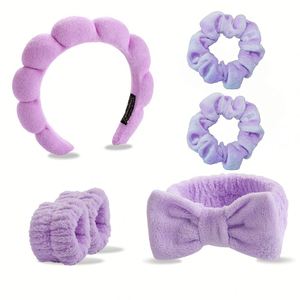 Set de Diademas de Terciopelo en Forma de Nube, 3 Piezas, Lazos para el Cabello y Diademas en Caja de Regalo para Lavado Facial, Maquillaje, Spa, Boda, Accesorio para Damas de Honor - Product Image 2