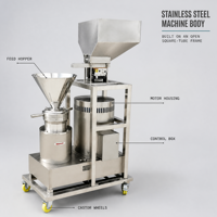 Homogénéisateur Commercial en Acier Inoxydable, Machine à Pulper, Broyeur Colloïdal, Capacité 50L, pour Sauce Arachide/Sésame/Piment/Os