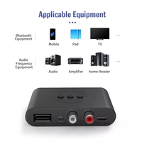 B21 NFC BT 5.0 kablosuz alıcı ses İletim Stereo müzik desteği U Disk NFC ile bağlayın RCA 3.5 AUX adaptör jak