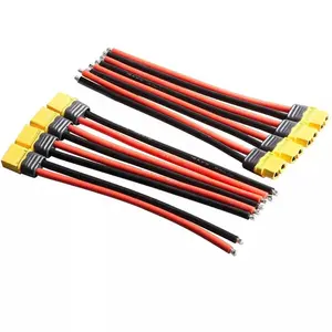 Cable de silicona de hebra alta OEM XT30 XT60 XT90 cargador para Li-ion y conector de alimentación de batería LiPo para Drones RC FPV