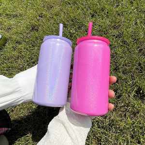 Vasos de Acero Inoxidable Aislados al Vacío, Holográficos y Brillantes, para Sublimación, de 16 oz, Estilo Lata de Refresco, Disponibles en el Almacén de EE. UU. - Product Image 5