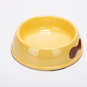 Round Pet Bowl With Bone Shape Handle Durable Stackable Plastic Pet <b>Feeder</b> Bowl for Small Pets Dog <b>Cat</b> - Product Image 3