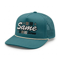 Gorra Trucker de Poliéster Espumado Personalizable de Alta Calidad con Logotipo Bordado, 5 Paneles, Verde, Moda Deportiva para Hombre