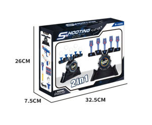 Mainan Tembak-tembakan Bola Terapung Listrik Kecepatan Tinggi 2-in-1 dengan Target Dart Peluru Lunak, Plastik ABS, untuk Anak-anak/Dewasa, Permainan Menembak yang Lincah - Product Image 4