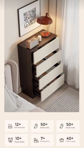 Commode rétro en <span class=keywords><strong>OSB</strong></span>, meuble de rangement classique, mobilier de maison en gros - Product Image 3