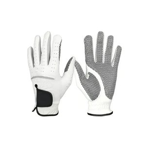 Logotipo de parche de goma de impresión personalizado profesional Color personalizado Cabretta cuero mano izquierda piel de oveja cuero genuino guante de Golf - Product Image 6