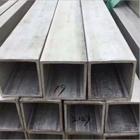 Tuyau carré en acier inoxydable 316L / Duplex 2205 à paroi épaisse, finition industrielle mate, anticorrosion, pour équipements marins ou chimiques