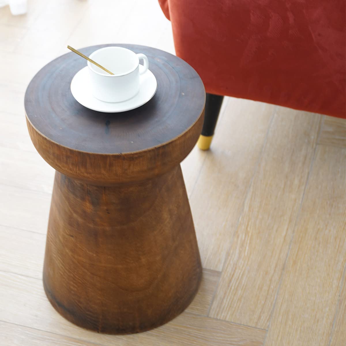 Современный небольшой стол под заказ для спальни балкона спальни домашний декор натуральный боковой Стол деревенский стол круглый столешница