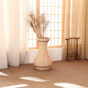 Macetero de mimbre para flores secas, florero de mimbre alto - Product Image 4