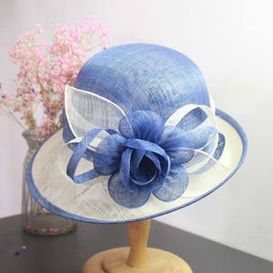 Sinamay-sombrero para el sol para mujer, sombrero para el sol con estampado Floral, para fiesta de té o boda, estilo Derby, de los años <span class=keywords><strong>2022</strong></span> - Product Image 5