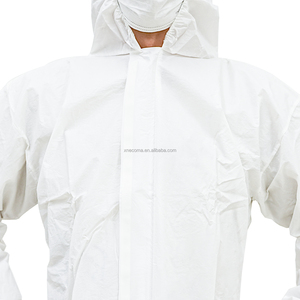 Robe d'isolation monobloc jetable de haute qualité Membrane respirante à capuche Vêtements de protection médicale sans pied - Product Image 5