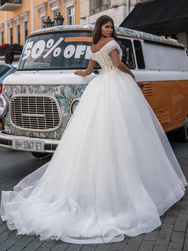 corset white wedding dresses