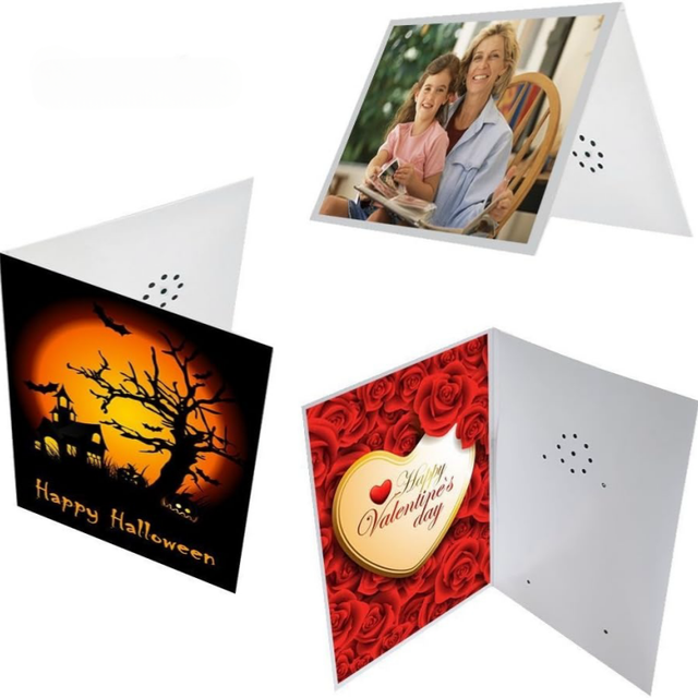 Manufacturer Blank Talking Audio Greeting Card Record and Send Your Own Voice Message Music Sound Effects
