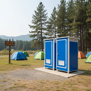 Systèmes de toilettes portables en acier écologiques et durables, installation facile, design moderne, unités chimiques mobiles sans eau pour lieux publics - Product Image 2