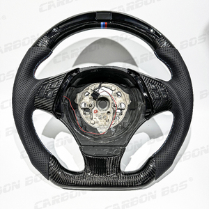 <span class=keywords><strong>Volant</strong></span> de voiture personnalisable en fibre de carbone véritable avec LED, <span class=keywords><strong>tuning</strong></span> automobile pour BMW E90 M2 M3 M4 M5 M6 X5 X6 2008 2009 2010 E84 E46 E92 E71 - Product Image 1