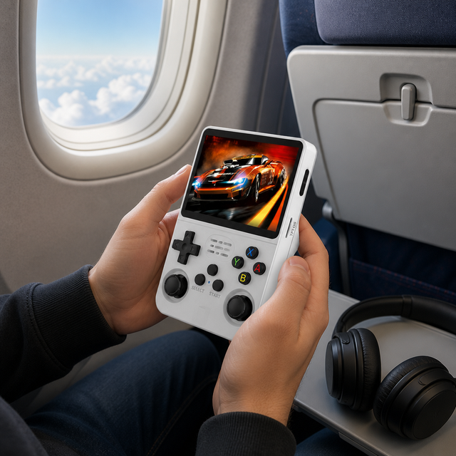Open Source Android Handheld Game Console 3.5 Inch HD Retro Game Players Dual Analog Sticks 20000 Games Arcade Emulator 64GB