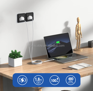 Câble de charge rapide USB-C vers USB-C 100W 1M 2M avec puce Emark PD 5A, câble de données à charge ultra-rapide pour <span class=keywords><strong>Apple</strong></span> MacBook iPhone 15 16 17 - Product Image 6