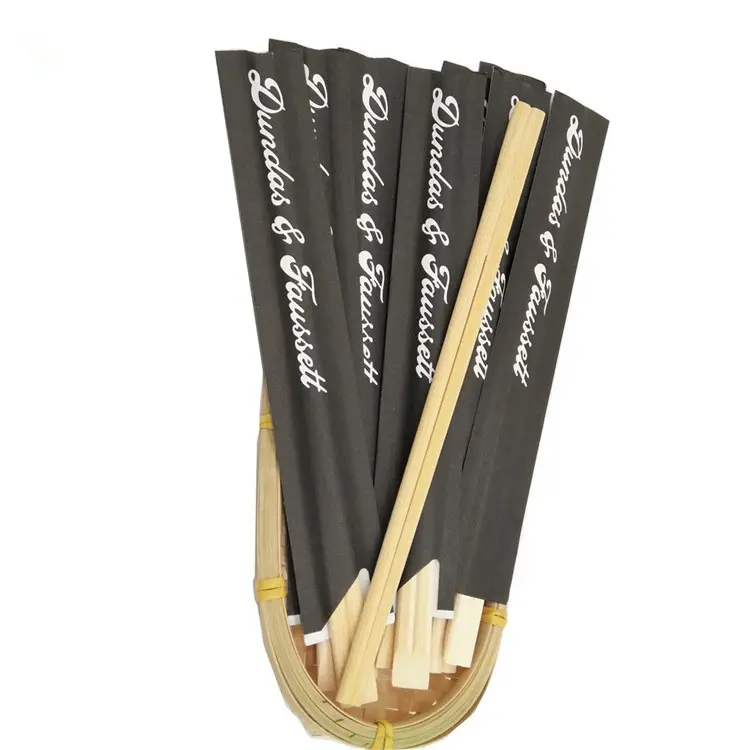 NJK Paper Wrap Tensoge logo personalizzato stampa bacchette di bambù set regalo giapponese personalizzato legno bambù sushi hashi bacchette