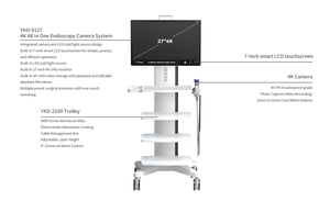 Torre de Endoscopia Portátil Todo en Uno IKEDA 4K con Monitor de 27 Pulgadas para Laparoscopia, Cirugía General, Equipo Médico Eléctrico - Product Image 3