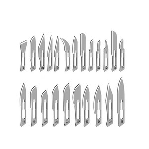 Nuove lame chirurgiche in acciaio inox 10r con manico bisturi chirurgici sterili - Product Image 2
