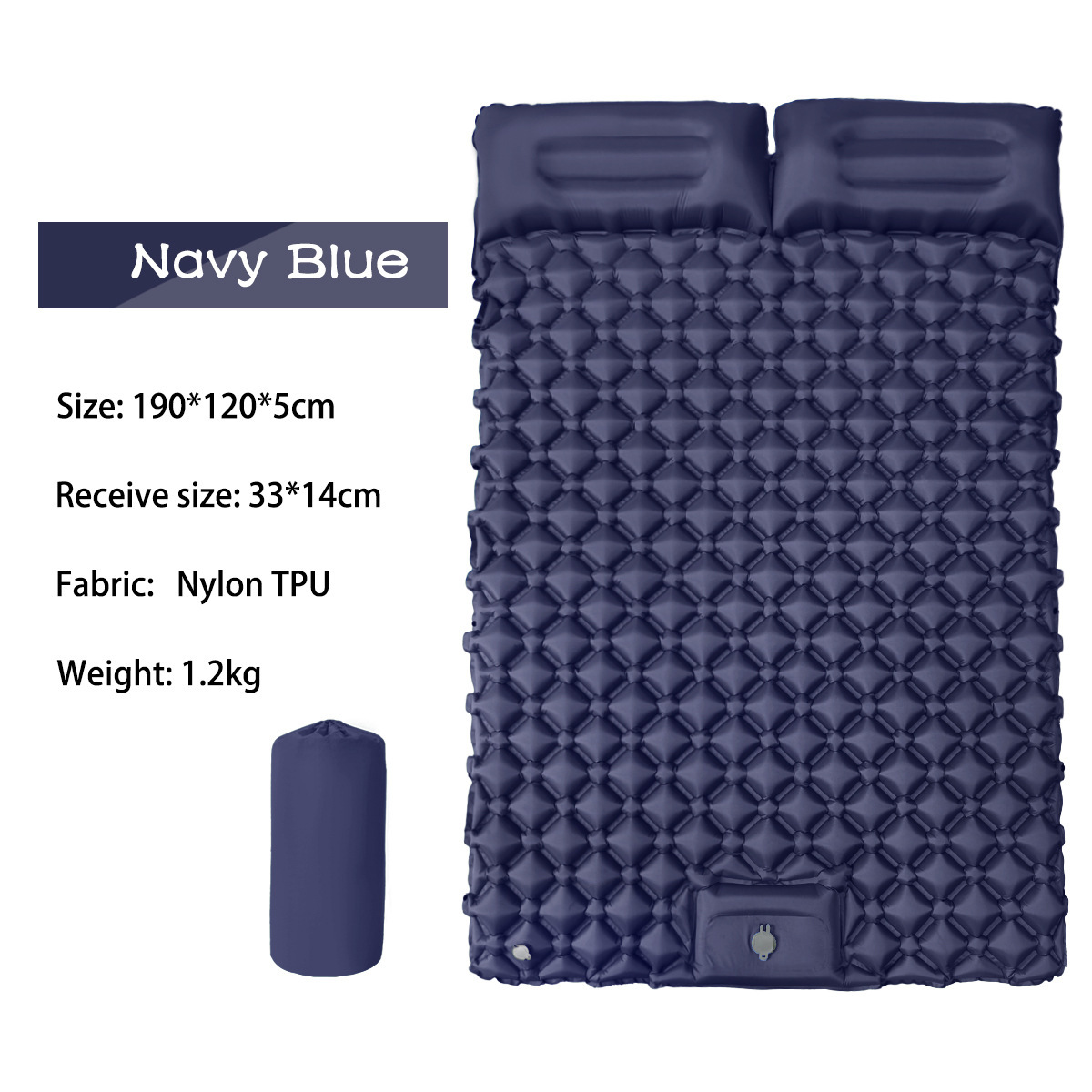 Double diamond for two-spliced navy blue