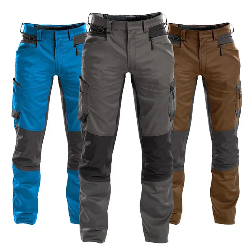 Customized 100% Polyester Cotton Men's Security Guard Tactical Work Pants For Hiking