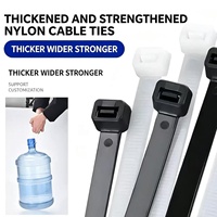 Kabel Ties Nylon 66 Self-locking Grosir 2.5x100mm Bersertifikasi CE ROHS untuk Penggunaan Industri & Listrik