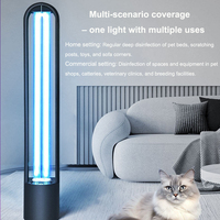 Lampe de désinfection ultraviolette pour animaux de compagnie, désinfection à l'ozone mobile pour l'intérieur, élimination des acariens, stérilisation UVC de qualité médicale, indice de protection IP20
