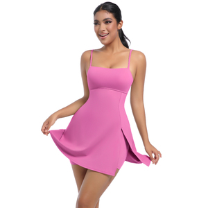 Vente chaude femmes sans manches évacuation de l'humidité robes de tennis évasées plissées Golf combinaison Gym jupes - Product Image 2