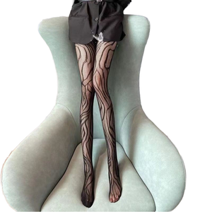 Collants résille léopard fins et sexy pour <span class=keywords><strong>femme</strong></span>, en nylon, à couture, séchage rapide, pour boîte de nuit et discothèque, coupe ajustée, tendance, directement de la marque - Product Image 1