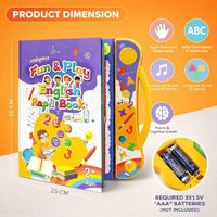 Libro de Sonidos de Fonética Inglesa para Niños Pequeños, con Empaque Personalizado, Precio Competitivo, MOQ Bajo, Ideal para Jardín de Niños, Aula, Viajes, Juego y Regalo