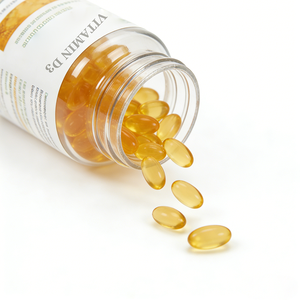 Suplemen Diet Vitamin D3 OEM/ODM untuk Kesehatan Jantung, Tulang, dan Seluler, Mendukung Penyerapan Lebih Baik, 60 Kapsul untuk Dewasa - Product Image 2