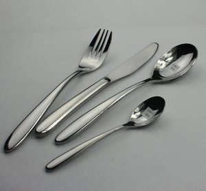 Chất lượng cao vàng đen bạc Thép không gỉ dĩa và thìa Wedding party khách sạn thép không gỉ dao kéo Flatware Bộ - Product Image 2