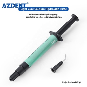 Seringue de pâte d'hydroxyde de calcium radio-opaque Azdent Light Cure 2.5G Cavity Liner Pulp Capping - Product Image 5