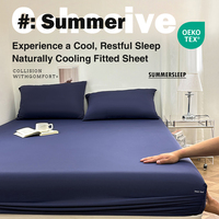 Drap-housse en tissu ultra-rafraîchissant, anti-acariens, épais, pour matelas 180*200cm, taille King, en stock, pré-emballé pour vente directe
