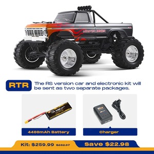 FMS 1/10 Ford <span class=keywords><strong>F</strong></span>-100 Brushless 2WD <span class=keywords><strong>Monster</strong></span> Truck 55 km/h Hobbywing 60A ESC 3652 Moteur Classique Dentside Scale RC Truck RS - Product Image 5