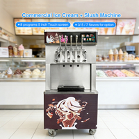 Machine à glace molle commerciale Spaceman 45-55L/H pour Açaï Bowl et Sundae, 2+1 saveurs mixtes, Vente directe usine