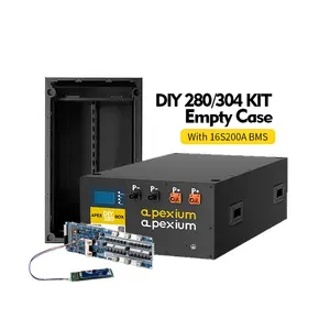 Nouveau stock Apexium pro version DIY 280 kit boîtes 280ah lifepo4 boîtier de batterie 48v 280ah lifepo4 boîtier de batterie avec 16s 200A bms