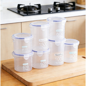 SealPak Plastic <b>Storage</b> <b>Jars</b> 600 800 1000 1500Ml With Lid <b>For</b> <b>Kitchen</b> Food <b>Storage</b> - Product Image 2