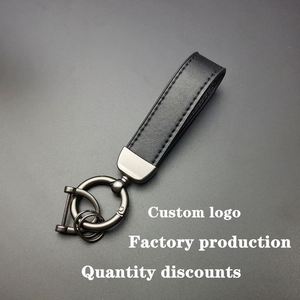Car Chain Fashion Simple Gift Fur Suede <b>Key</b> Lanyard Anti-Lost <b>Custom</b> Logo Factory Direct Wholesale Metal Keyring - Product Image 3