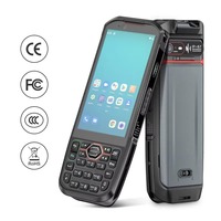 Escáner de Código de Barras Android 13 con Teclado Físico, Terminal Portátil de 6GB 64GB, PDA de 4.2 Pulgadas con Intercambio en Caliente para WMS