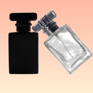 ขวดน้ำหอมทรงสี่เหลี่ยมขวดเปล่าขวดแก้วขวดน้ำหอมสีดำ - Product Image 2