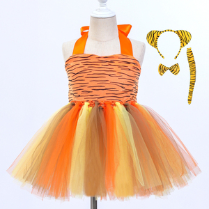 Lindo Vestido de Jirafa para Niña Pequeña, <span class=keywords><strong>Disfraz</strong></span> de Animal de Dibujos Animados para Niños, Disfraces de Halloween para Niñas, Vestidos de Tutú de Navidad - Product Image 4